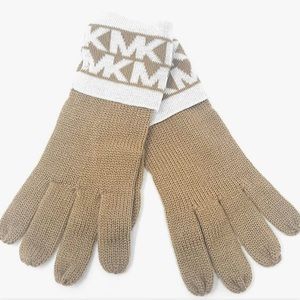 MICHAEL KORS KNIT MONOGRAM GLOVES